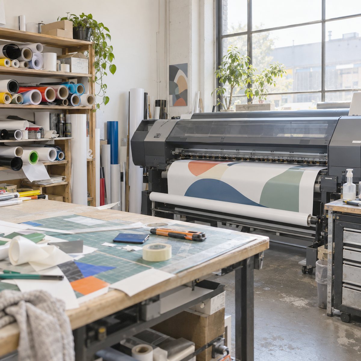 A sign and graphics workshop